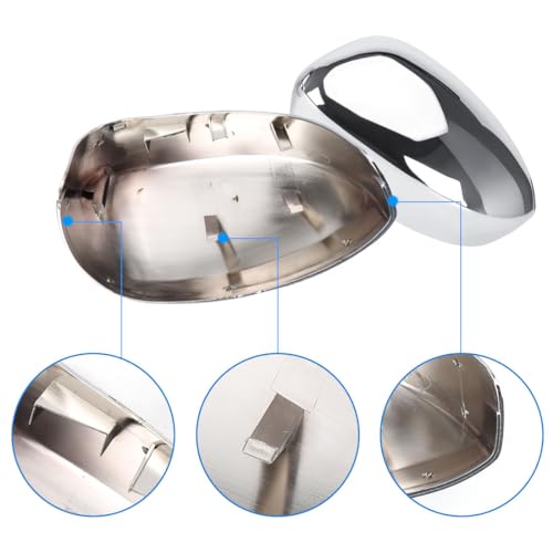 Coque rétroviseur extérieur Fiat 500 argent galvanoplastie résistant - 3