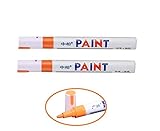 Lieferumfang: 2x Stück Orangenes Reifenstifte