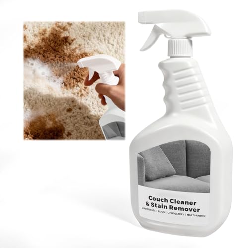 FAVIRZCE Couch Cleaner & Stain Remover Spray: Strength Multi-Surface Upholstery Cleaner - Pet-Safe Non-Toxic Quick-Drying for Fabric Sofas Carpet Furniture Couches & Car Interiors