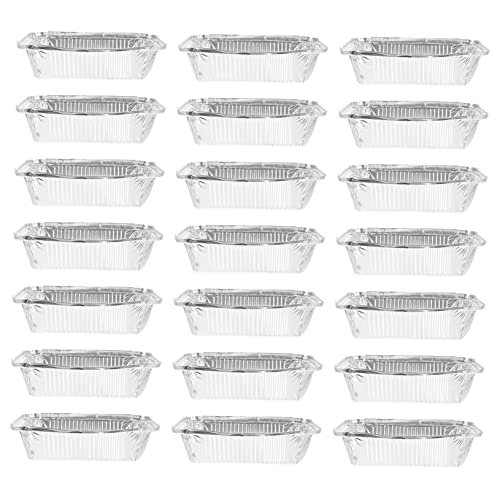 FUNOMOCYA Aluminum Foil Lunch Box Set 25pcs Disposable Tin Foil Pans Grilled Food Pans Baking Boxes Food Holder Easy to Use