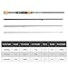 HUIOP Fishing Rod,4 Pieces Travel Rod, Portable Travel Spinning Fishing Rod Lightweight Carbon Fiber 4 Pieces Fishing Pole
