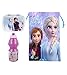 Set sandwichera infantil, botella de agua y Bolsa Merienda de Cuerdas. Pack Diseño Colorido | Sandwichera Escolar | Material Escolar Vuelta al Cole. (Frozen 2)