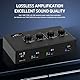 Micfuns MC02 Mikrofonvorverstärker, 4 Eingänge, max. 25 dB, DI-Box mit 48 V Phantomspeisung für dynamisches und Kondensatormikrofon