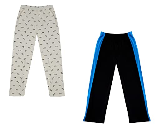 Image of indi weaves Boys and Girls Cotton Solid and Printed Pyjama /Pant /Trackpants