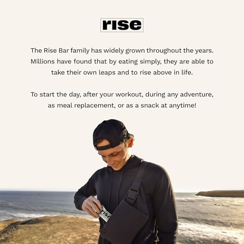 Rise RBA37228 Whey Protein Bars - Mocha Almond | Breakfast Bar & Protein Snack 15G Protein 4G Fiber Just 5 Whole Food Ingredients Gluten-Free Soy Free thumb #4