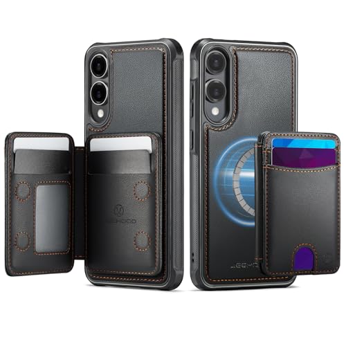 owlhold for Samsung Galaxy S25 Edge 6.7" Card Holder Wallet Case, Black