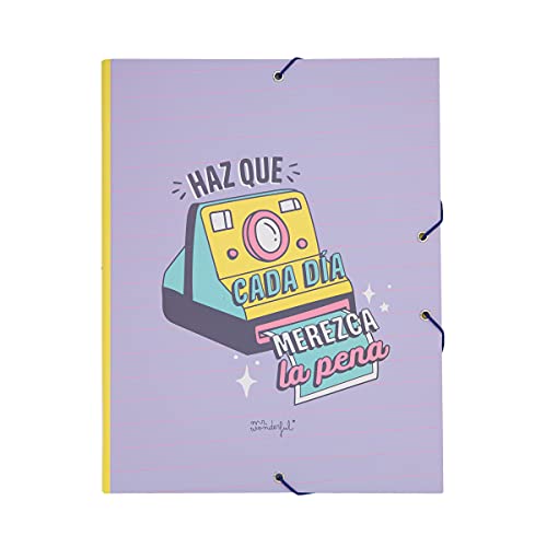 Mr. Wonderful Carpeta separadora, tamaño único, Multicolor - Haz que cada día merezca la pena, WOA11105ES