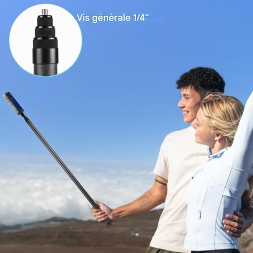 Perche à selfie extensible pour stabiliser vos vidéos en direct et panoramas - 2