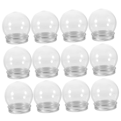 UTHCLO 電球キャンディ容器 お菓子ボトル スノードーム ウォーターグローブ ウェディングキャンディボックス ボックス 12個