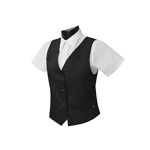 MISEMIYA Uniforme Camarera Mujer con Elástico Chaleco Barista Coctelera Moda - Imagen 4