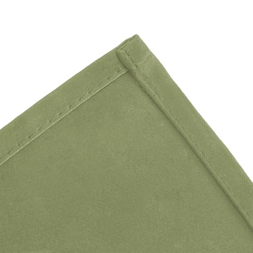 Image of LEMOMO Blackout Curtains 66 x 84 inch /Sage Green Curtains Set of 2 Panels /Thermal Insulated Room Darkening Bedroom Curtains