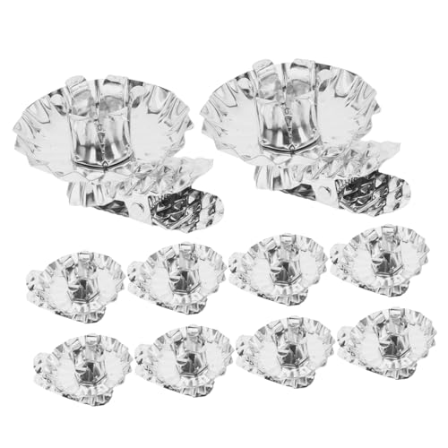 MUELODSIC 10 Stück Teiliges Metall Kerzenhalter Clips für...