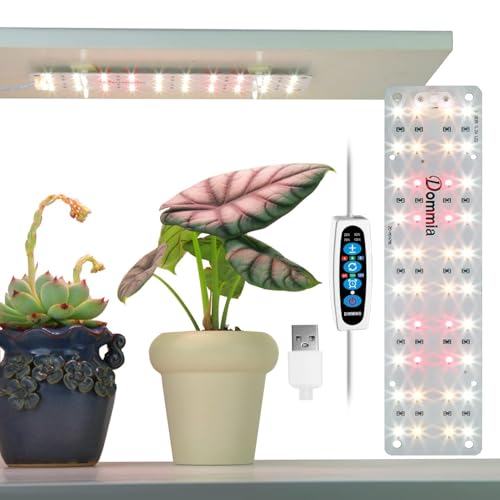 DOMMIA Grow Light, 20W Ultra-Thin Panel Grow...