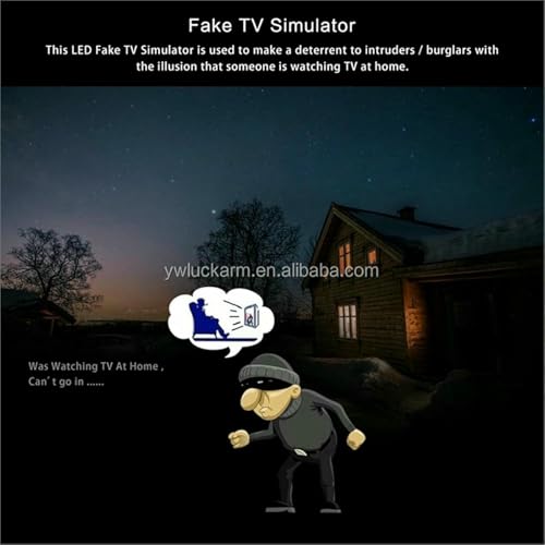 Lámpara simuladora de televisión con sensor crepuscular y luz 3