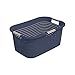 Produktbild Rotho Country Wäschekorb 40l, Kunststoff (PP) BPA-frei, blau, 40l (58.0 x 38.9 x 25.1 cm)