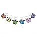 Beautiful Butterflies Knitting Stitch Marker Set with Storage Case | Handmade by Pretty Warm Designs | Cute Metal Enamel Butterfly Ring Charm Markers Fun Unique Knit Accessories Stitch Counter Gift