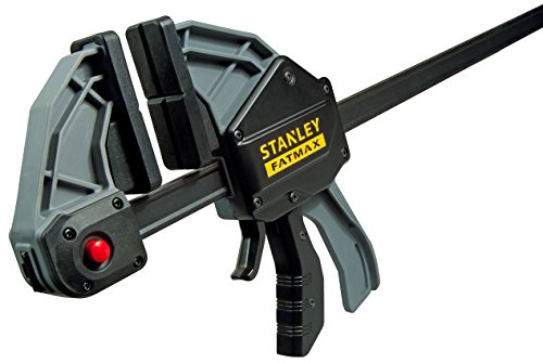 Stanley Fmht0-83242 Serre Joint 1250 Mm/270 Kg Gamme FatMax - Travaux De Précision - Rainure En V Pour Maintien Des Tubes - Rail En Acier - Corps En Nylon Renforcé - Fonction Écarteur