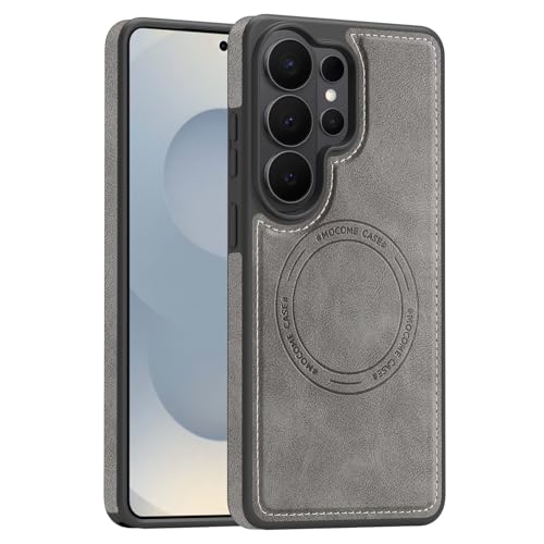 Étui magnétique en cuir pour Samsung Galaxy S26 doré mince