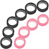 Tofficu 10 Stück Haarscheren Fingerringe aus Silikon mit Rutschfestem...