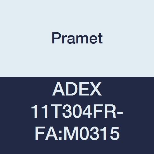 ADEX 11T304FR-FA:M0315 Carbide Milling Insert, Aluminum, (N25), Positive Geometry, Polished Face, ADEX Style, 0.016" Radius (Pack of 10)