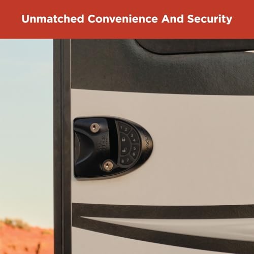Image of RVLOCK V4 Durable Metal RV Door Lock with Keypad and Remote, Premium Replacement for Trailers, Secure and Convenient Keyless Camper Door Lock Replacement, Patented Security Technology