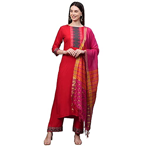 Image of ANNI DESIGNER Women Kurta with Palazzo & Dupatta