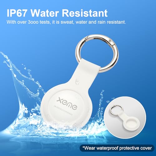 Key Finder, Bluetooth Tracker Locator Pairs with Apple Find My (iOS only), Item Locator Smart Tracker Tag for Keys/Luggage/Wallet, etc. - Image 4