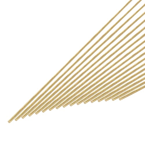 Tiges rondes en laiton de 2 mm au fini lisse pour l'ingénierie miniature et l'artisanat d'art