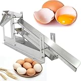 JXYQ Gewerblicher Eigelb-Separator für Hühnereier, 500–800 Stück/Stunde, Flüssigkeitsfilter, Edelstahl 304, höhenverstellbar, für den Einsatz in der heimischen Küche.