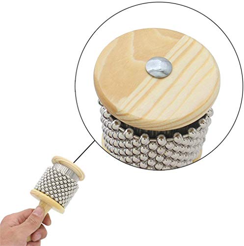 ANNIUP Cabasa de madera, para estudiantes, niños, instrumento de pop, instrumento de...