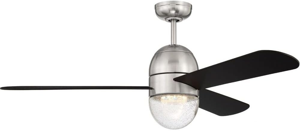 Craftmade 52" Pill 6 Speed Indoor Brushed Polished Nickel Finish, Integrated LED Light Kit, Remote Control Included, Smart WiFi Enabled with Voice Activation, Works with Alexa & Smart Home Devices