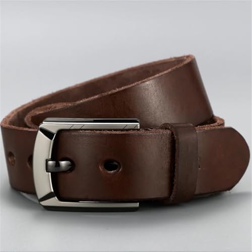 Men's Genuine Leather Belt, Handcrafted Men's Belt, Vintage Needle Buckle, Top-Layer Jeans Belts3