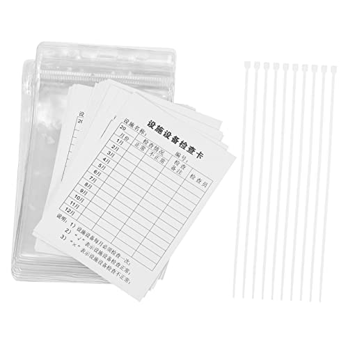 HAWILLOSCH Safety Equipment Inspection Cards 20 Pack Machine Inspection Label Tags