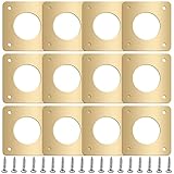 Hotop 12 Pcs 1 1/8 Inch Opening Bluebird Metal House Hole...