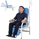 Conception Ingénieuse : Il est équipé d'un support de perfusion intégré réglable en hauteur, éliminant le besoin d'équipement supplémentaire ; un panier de rangement en métal sur le côté permet de ranger téléphones portables, verres d'eau ou petits articles médicaux ; le repose-pieds élargi améliore encore le confort des jambes, témoignant d'une conception soignée