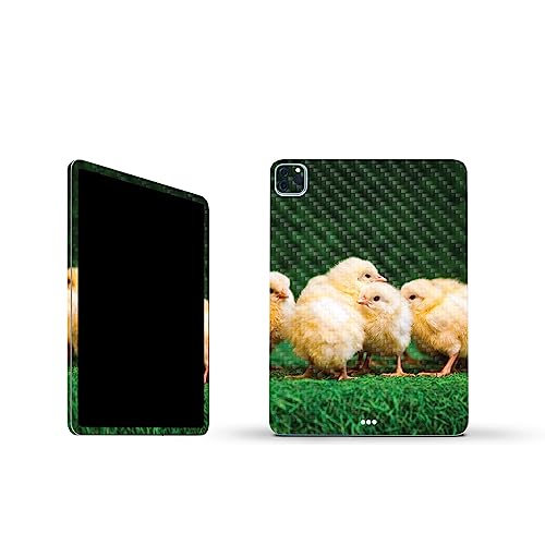 Image of MightySkins Carbon Fiber Skin Compatible with Apple iPad Pro 11 inch M2 4th Gen (2022) Full Wrap Kit - Group of Chicks | Protective, Durable Textured Carbon Fiber Finish | Easy to Apply | Made in The USA
