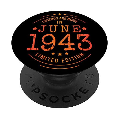 Cumpleaños Junio 1943 Edición Limitada Regalo Legend June PopSockets PopGrip Intercambiable