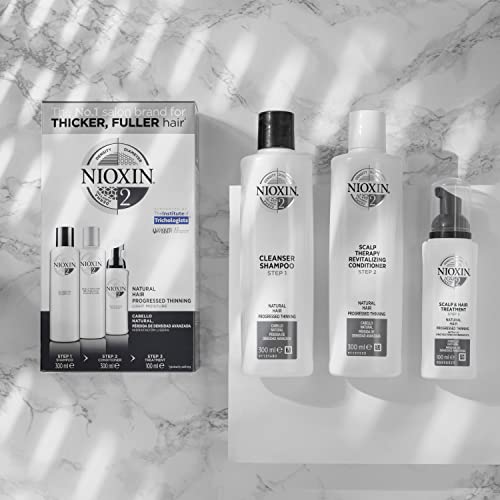 Nioxin 3-Part System | System 2 | Natural Hair with Progressed Thinning Hair Treatment | Scalp Therapy | Hair Thickening Treatment - Image 4
