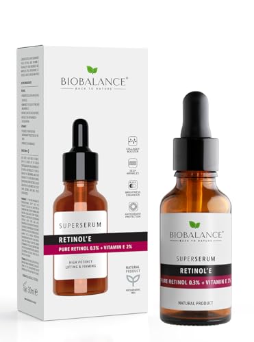 Biobalance Retinol’E Super Serum | 30Ml | Anti Ageing Serum | Improves Skin Texture | Reduces Fine Lines | Night Face Care | Retinol