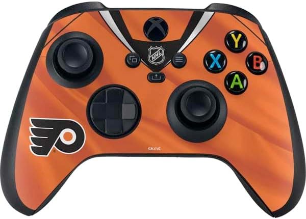 Skinit Decal Gaming Skin Compatible with Xbox Series X Bundle - Officially Licensed NHL Philadelphia Flyers Jersey Design