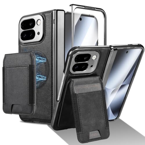 Google Pixel 10 Pro Fold�p�q���W�P�[�X�A���ϋv���ی�E�H���b�g�^���E���}�O�l�b�g�z�����U�[�J�o�[�����X�N���[���v���e�N�^�[�ϏՌ��V�F���i10 Pro Fold�A�u���b�N�j