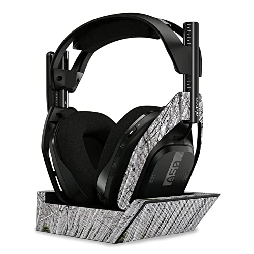 Image of MightySkins Carbon Fiber Skin Compatible with Astro A50 Wireless Headphones + Base Station (Gen 4) - Birch Forest | Protective, Durable Textured Carbon Fiber Finish | Easy to Apply | Made in The USA