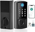 Smart Door Lock,Keyless Entry Door Lock for Front Door,Security Smart Deadbolt with Touchscreen Keypad,App Remote Control Fingerprint
