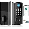 GOLSPARK Smart Door Lock,Keyless Entry Door Lock for Front Door,Security Smart Deadbolt with Touchscreen Keypad,App Remote Control Fingerprint