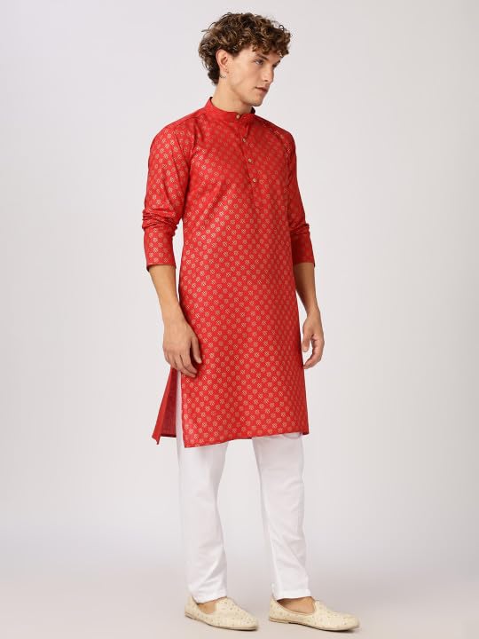 Image of BE ACTIVE Cotton Kurta for Men | Traditional and Classy Design | Indian Kurta | Full Sleeve Kurta