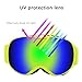 JEOZBM Ski Goggles, Windproof Double Layer Snow Snowboard Goggles, Winter Sports Over Glasses Goggles for Kids Boys Girls Youth(16cm-Yellow)