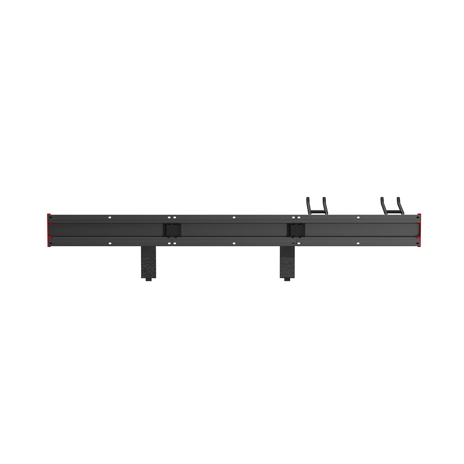 Maclean MC-179 Soporte de pared para herramientas de jardín y organizador de garaje Sistema de almacenamiento de acero 228 kg con ganchos ajustables para palas escobas mangueras y cables