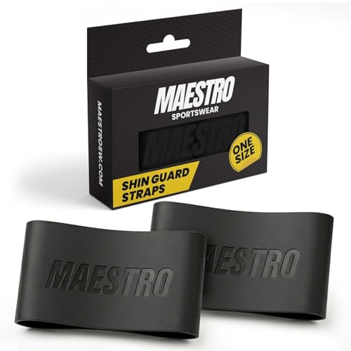 Maestro Soccer Shin Guard Silicone Straps - Lightweight & Flexible