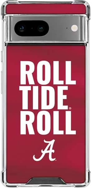 Skinit Clear Phone Case Compatible with Google Pixel 7a - Officially Licensed University of Alabama Roll Tide Roll Design