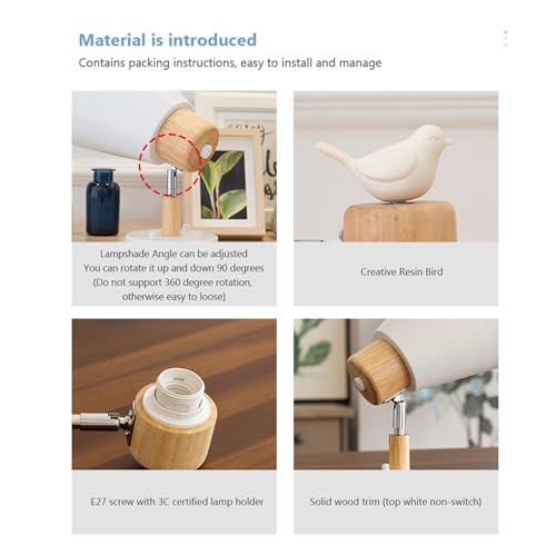 Applique moderne design en bois peint double tête E27 haut de gamme - 7